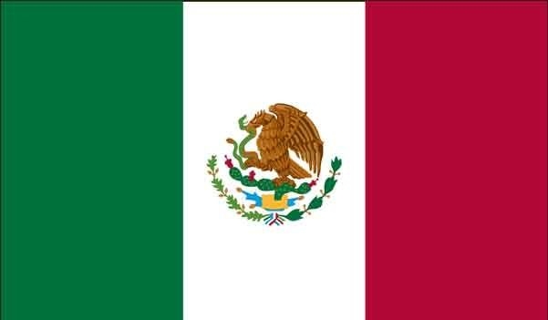 3\' x 5\' Mexico High Wind, US Made Flag