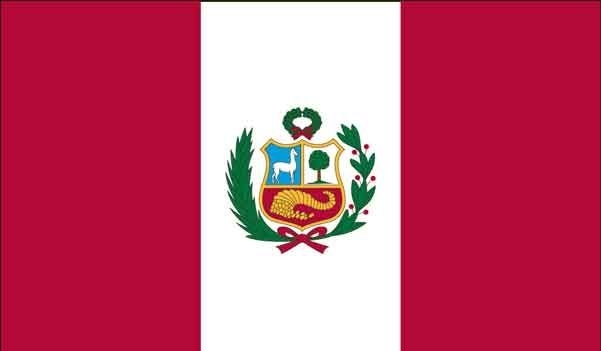 2\' x 3\' Peru High Wind, US Made Flag