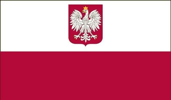 2\' x 3\' Poland w/ Eagle High Wind, US Made Flag