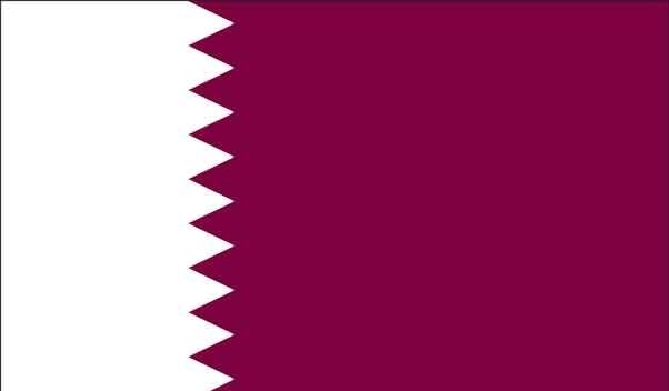 3\' x 5\' Qatar High Wind, US Made Flag