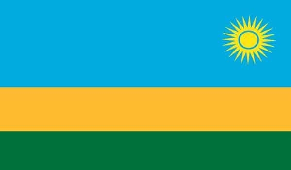 4\' x 6\' Rwanda High Wind, US Made Flag