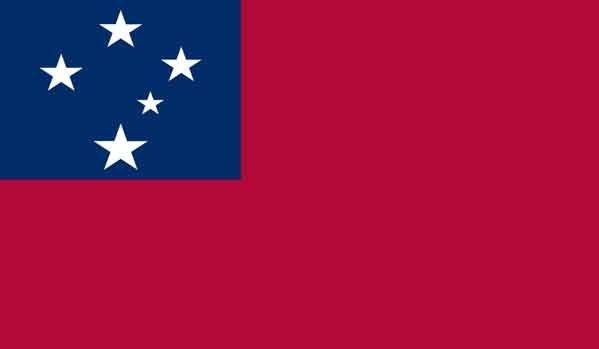 2\' x 3\' Samoa High Wind, US Made Flag