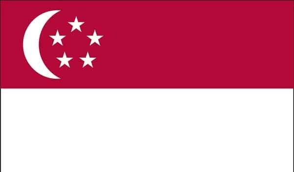 3\' x 5\' Singapore High Wind, US Made Flag