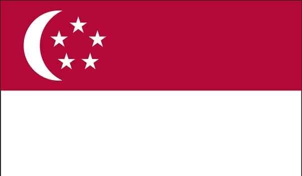 5\' x 8\' Singapore High Wind, US Made Flag