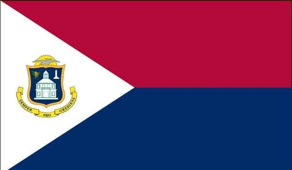2\' x 3\' Sint Maarten High Wind, US Made Flag
