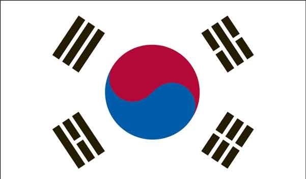 3\' x 5\' South Korea High Wind, US Made Flag