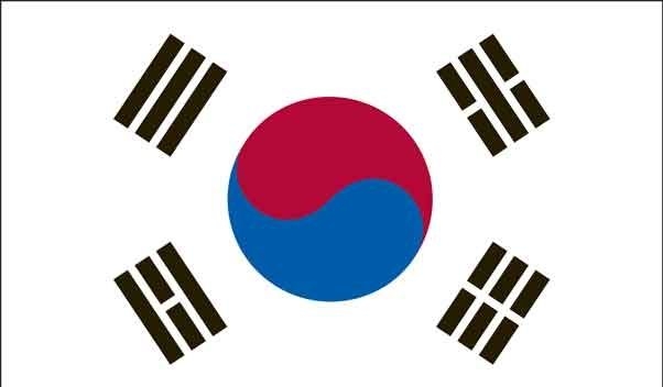 5\' x 8\' South Korea High Wind, US Made Flag