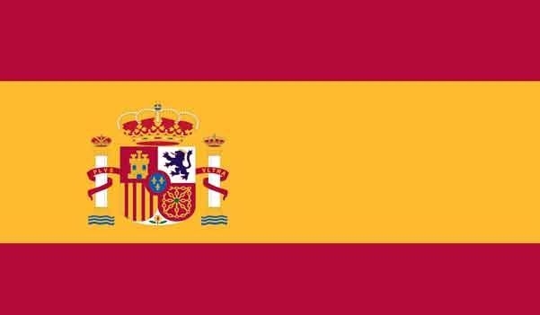 5\' x 8\' Spain High Wind, US Made Flag
