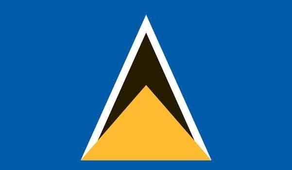 5\' x 8\' St. Lucia High Wind, US Made Flag