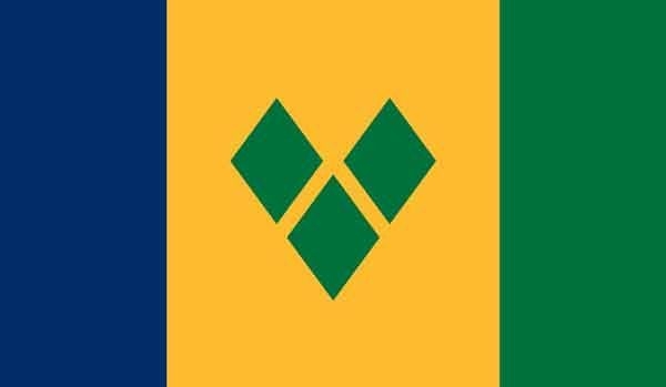 3\' x 5\' St. Vincent & the Grenadines High Wind, US Made Flag