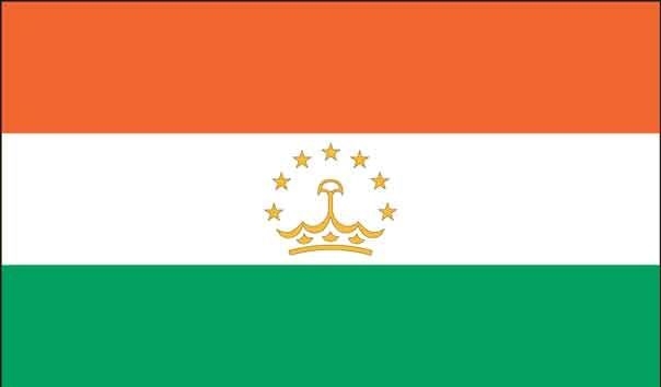5\' x 8\' Tajikistan High Wind, US Made Flag
