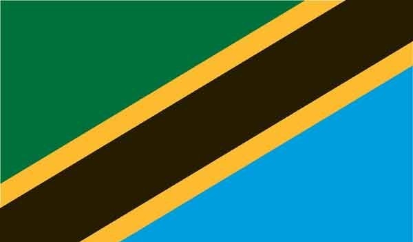 3\' x 5\' Tanzania High Wind, US Made Flag