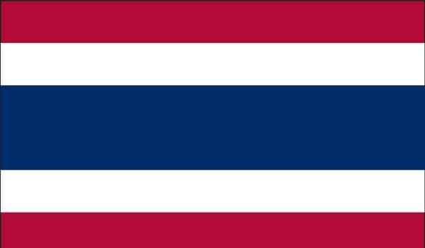 5\' x 8\' Thailand High Wind, US Made Flag