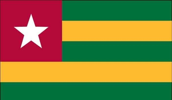 4\' x 6\' Togo High Wind, US Made Flag