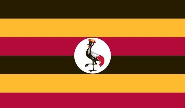 4\' x 6\' Uganda High Wind, US Made Flag