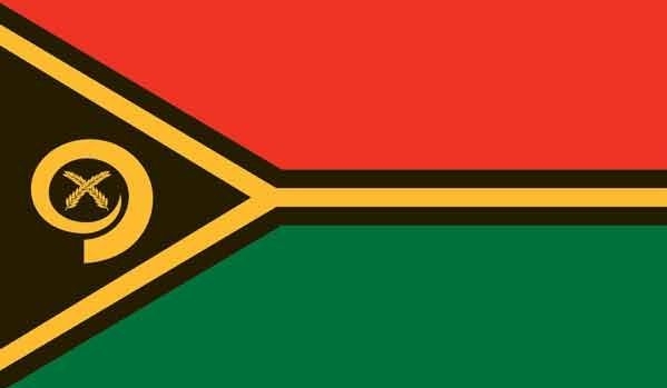 3\' x 5\' Vanuatu High Wind, US Made Flag