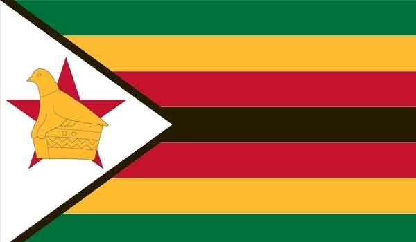 2\' x 3\' Zimbabwe High Wind, US Made Flag