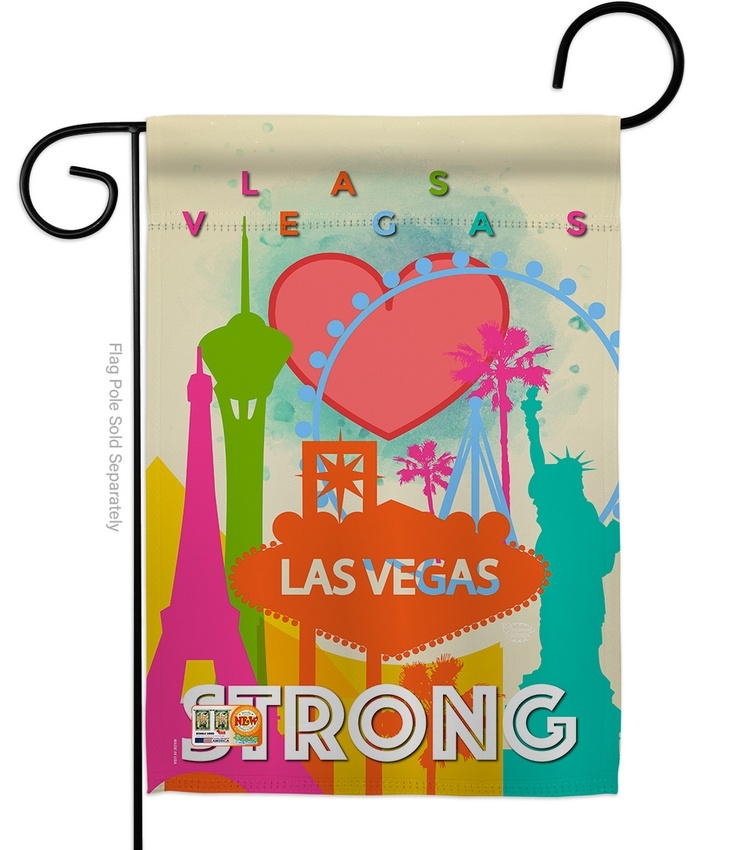 Las Vegas Strong Garden Flag