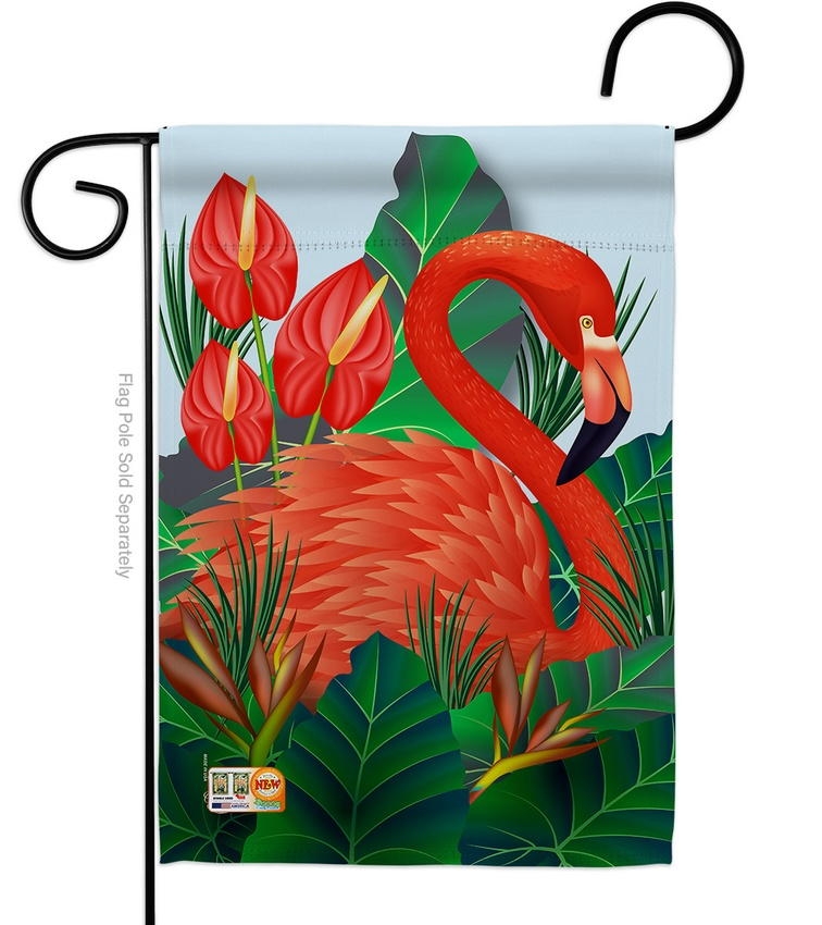 Flamingo Paradise Garden Flag