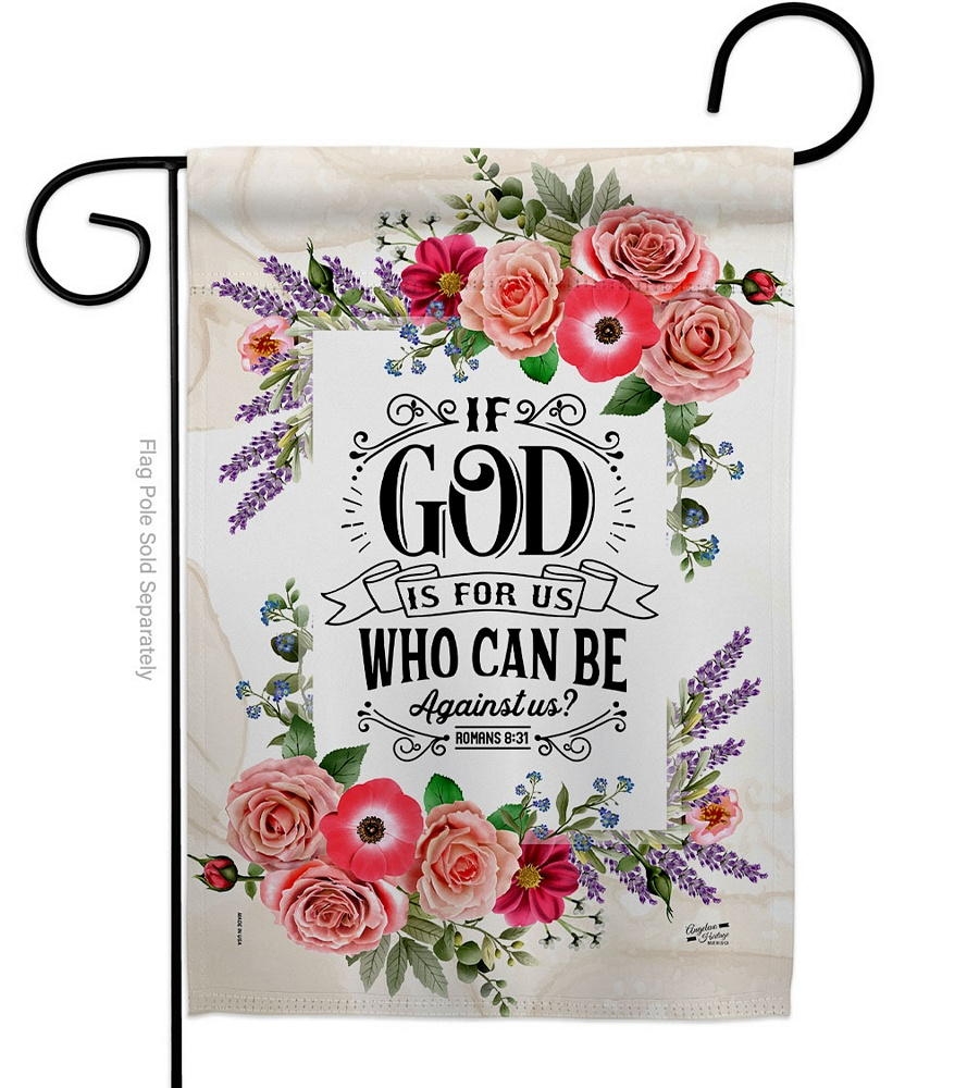 If God Is For Us Garden Flag