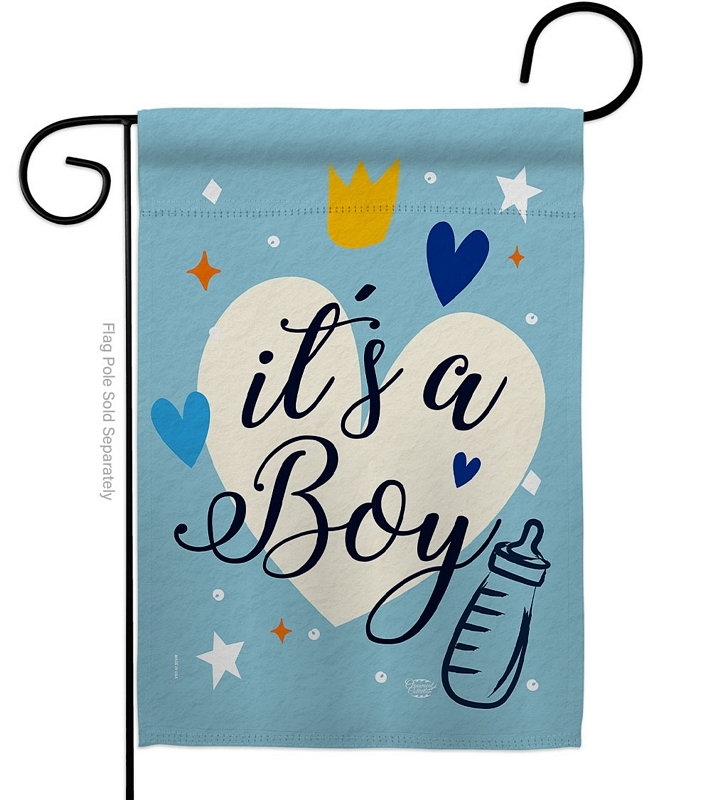 It\'s A Boy Decorative Garden Flag