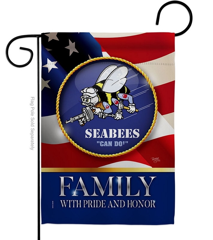 US Seabees Family Honor Garden Flag