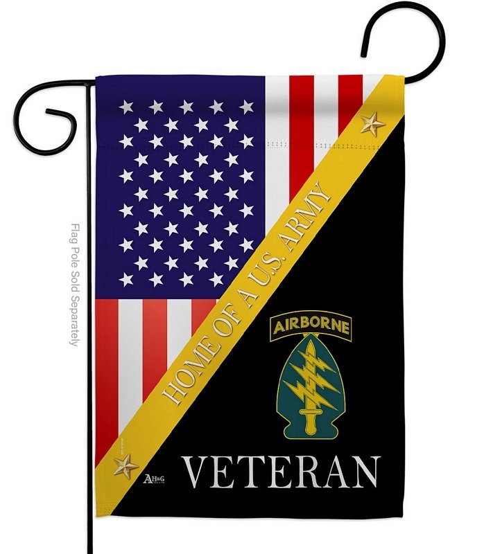 Home Of Special Forces Airborne Garden Flag