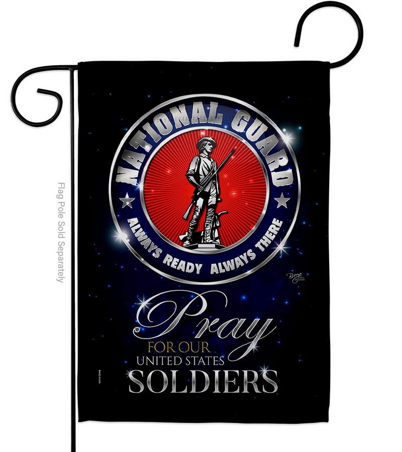 Pray United States Soldiers Decorative Garden Flag