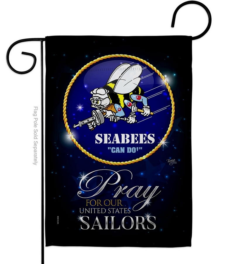 Pray United States Sailors Decorative Garden Flag