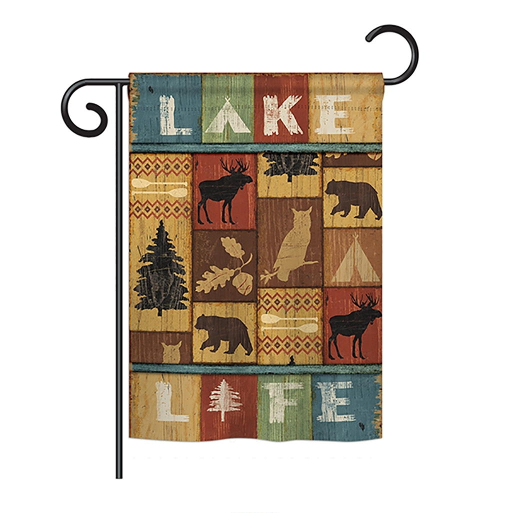 Lake Life Garden Flag