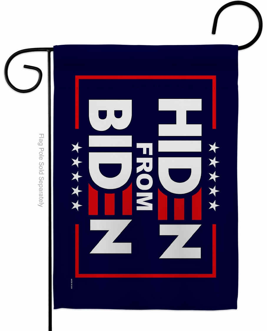Hiden For Biden Garden Flag