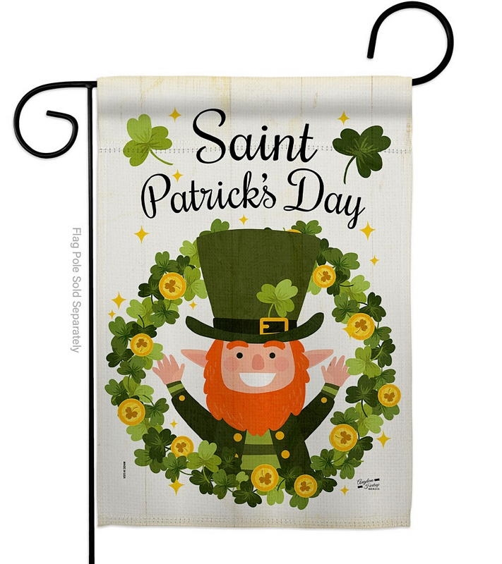 St. Patrick\'s Wreath Garden Flag
