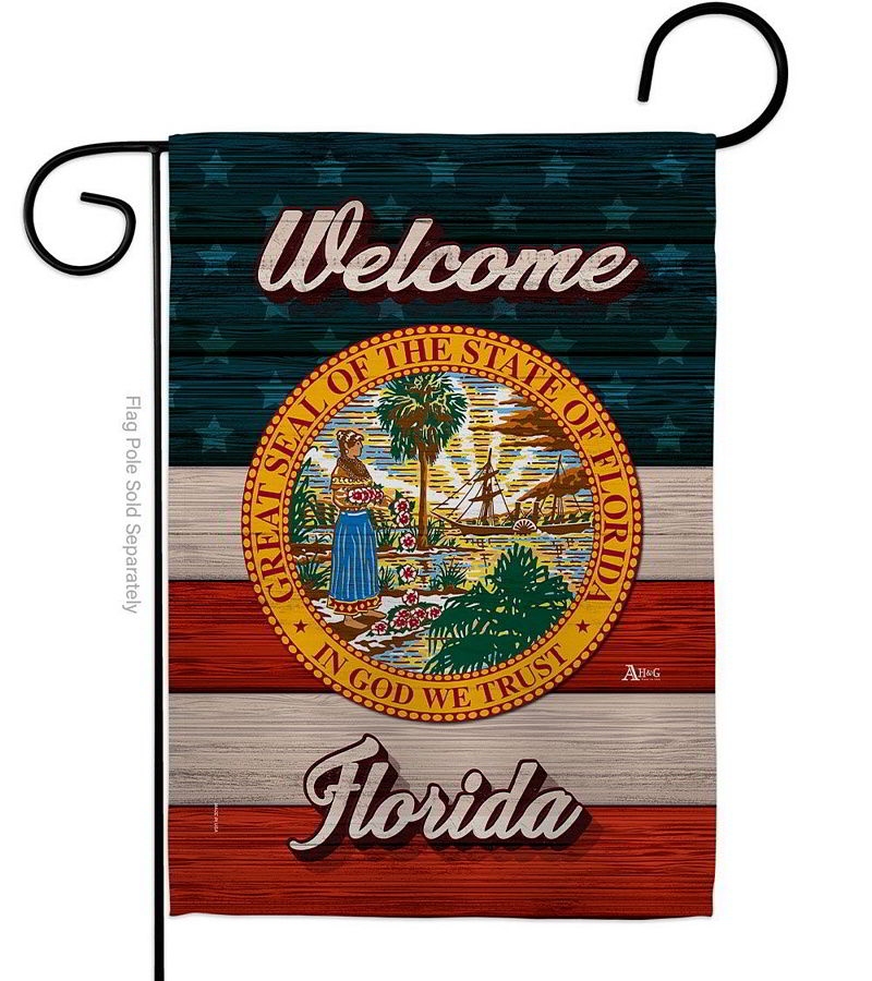 Welcome Florida Garden Flag