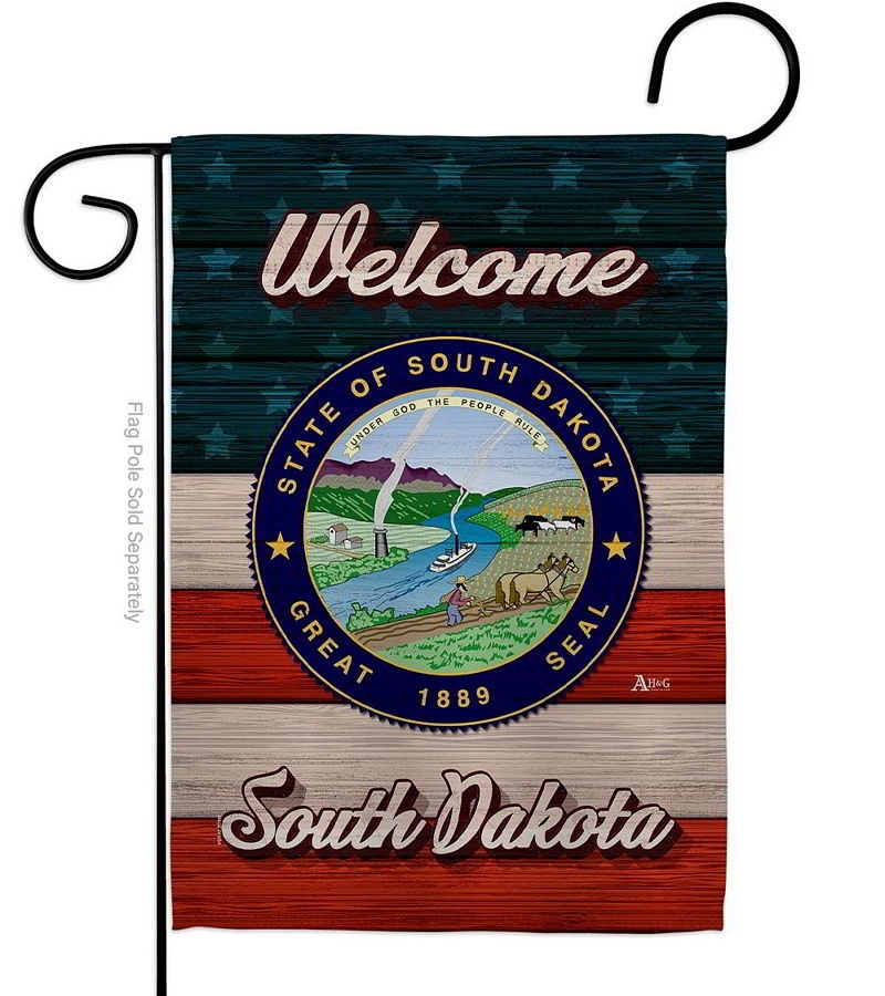 Welcome South Dakota Garden Flag