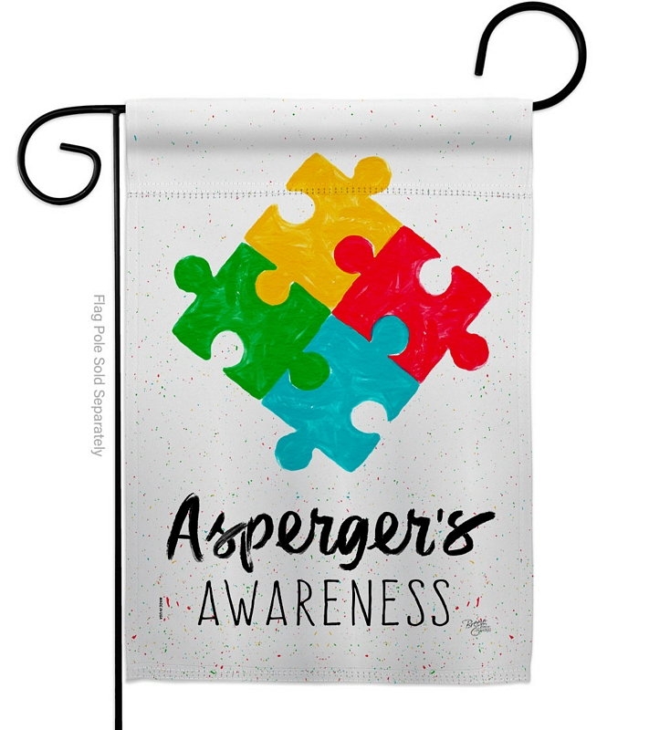 Asperger\'s Awareness Garden Flag