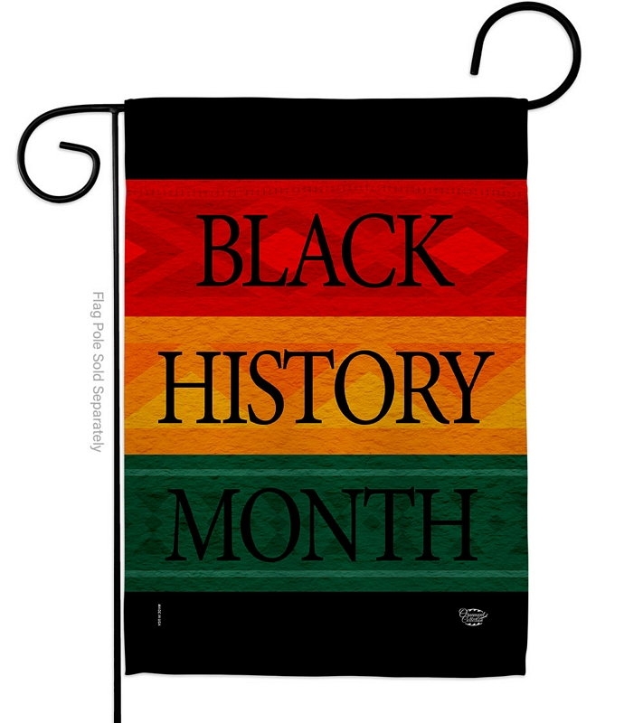 Black History Month Afro Garden Flag