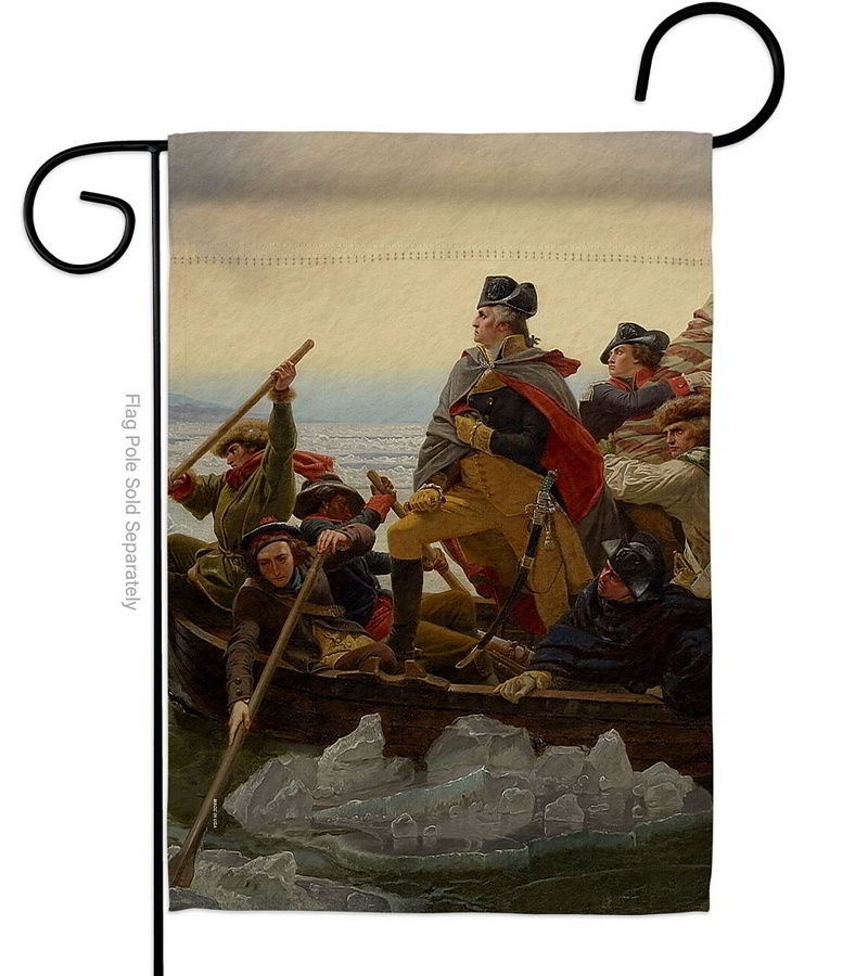 Washington Crossing The Delaware Garden Flag