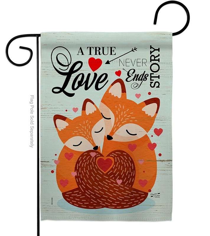 Foxes Love Decorative Garden Flag