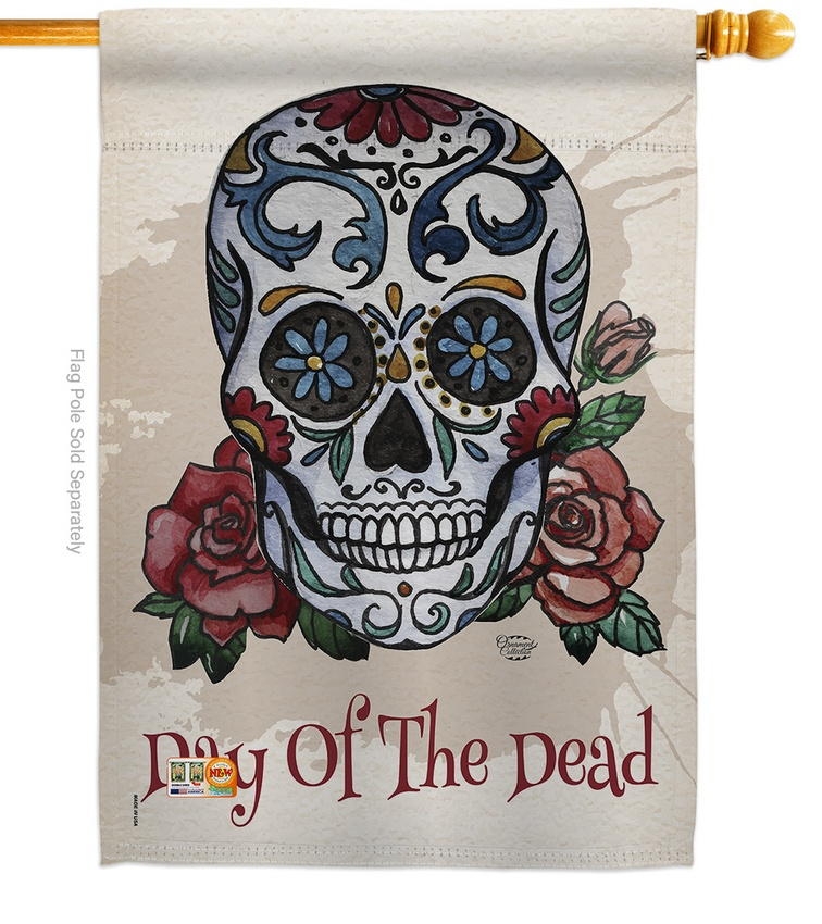 Day Of The Dead House Flag