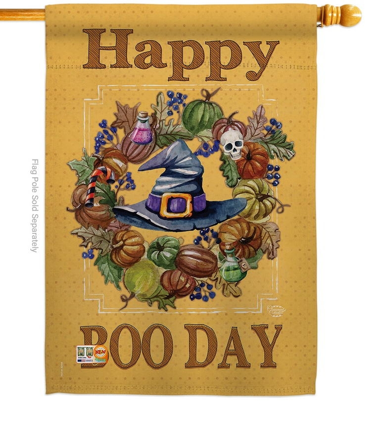 Happy Boo Day House Flag