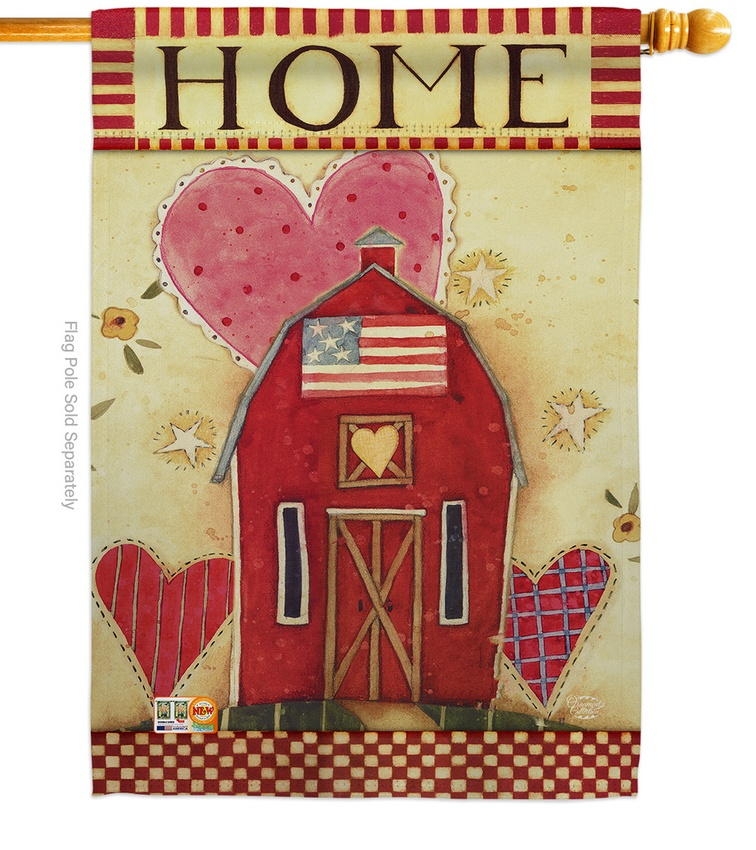 Hearts Of Home House Flag