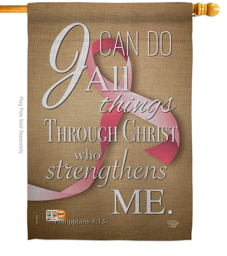 I Can Do All Things Through Christ House Flag