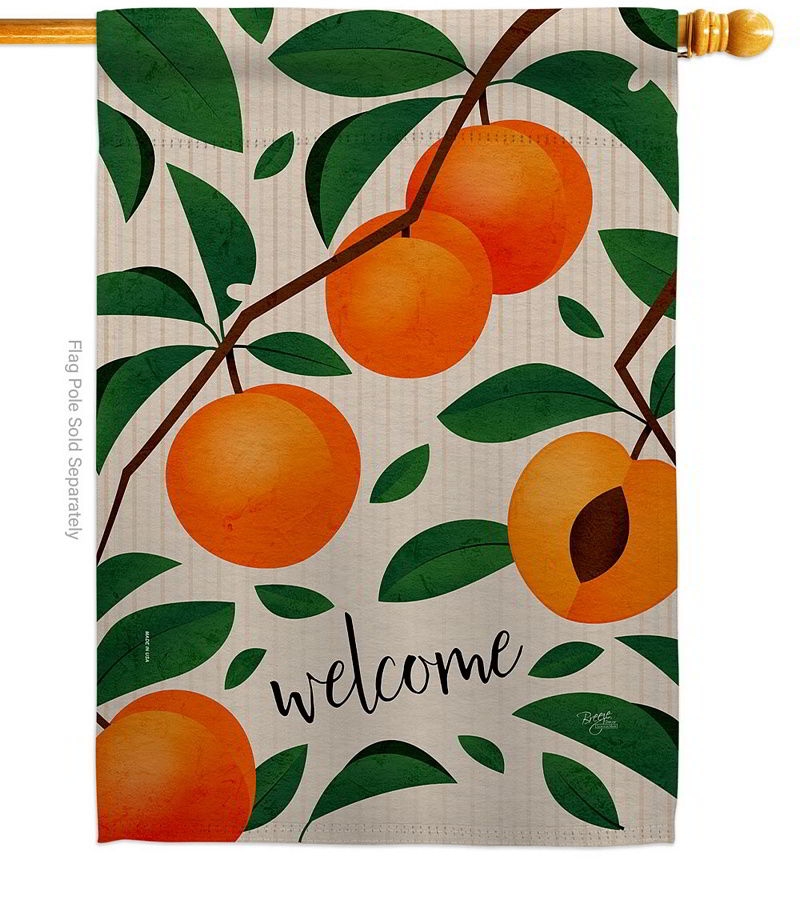 Welcome Apricot House Flag