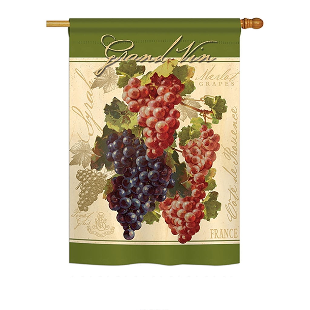 Red & Purple Grapes House Flag