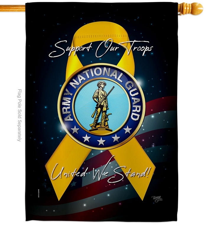 Support Army National Guard House Flag