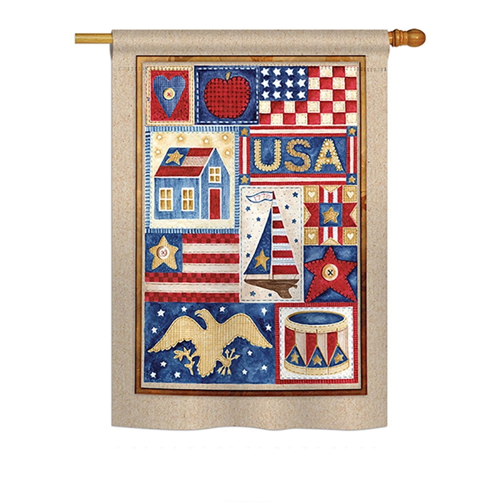USA Collage House Flag