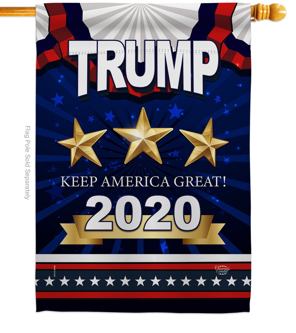 Keep America Great Trump House Flag