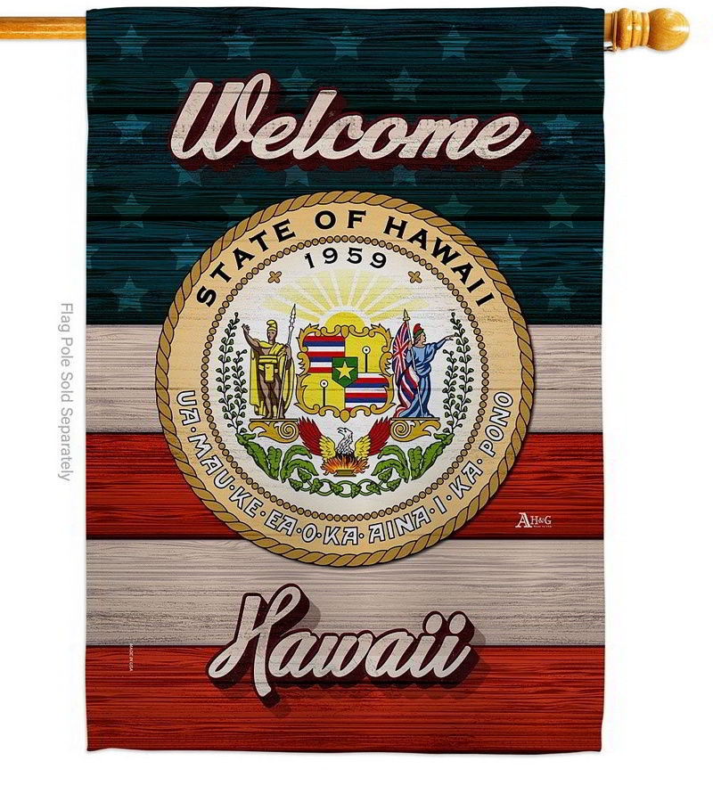 Welcome Hawaii House Flag