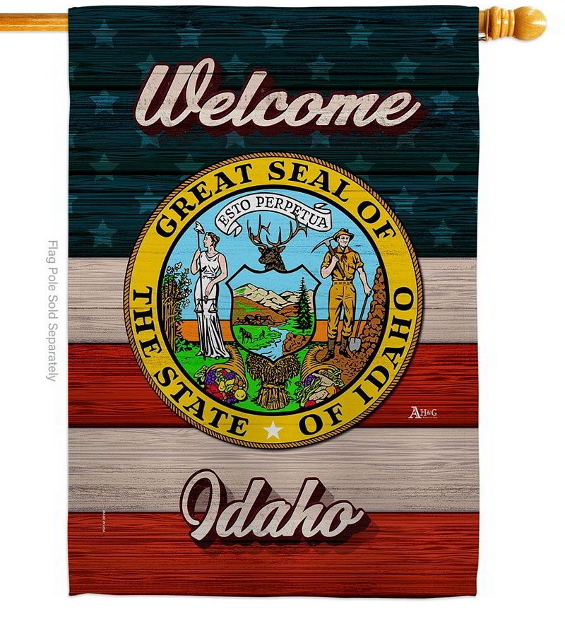 Welcome Idaho House Flag