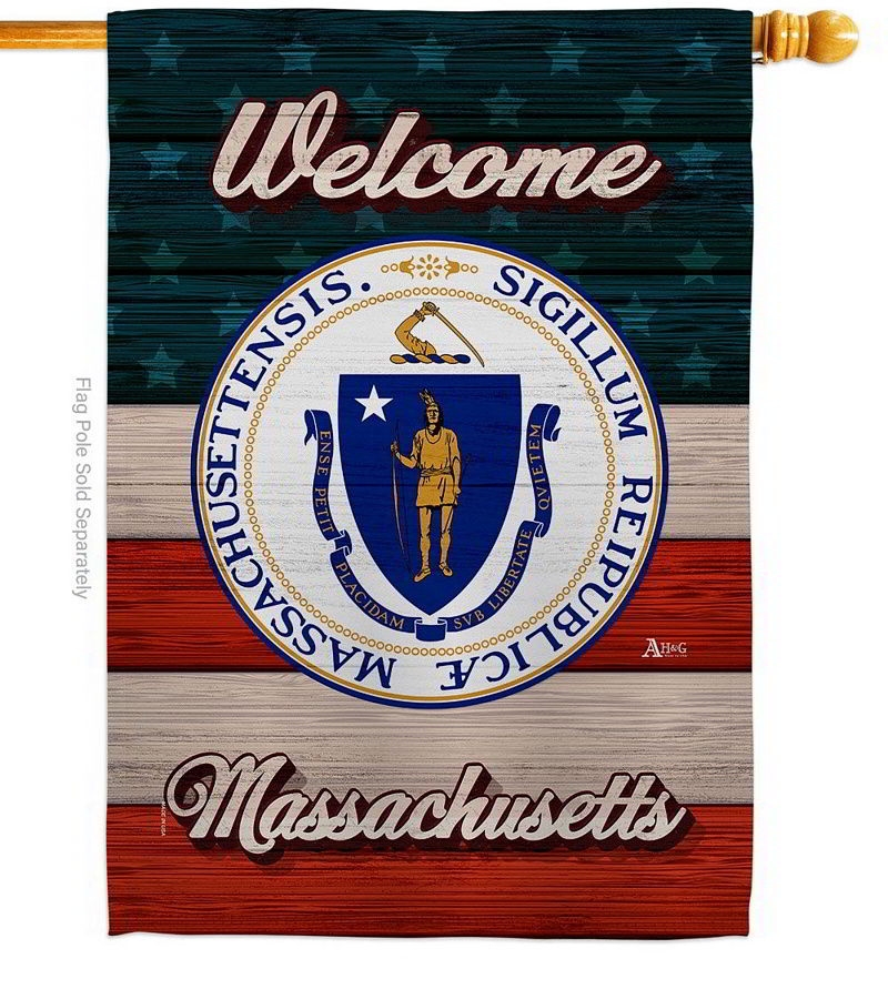 Welcome Massachusetts House Flag